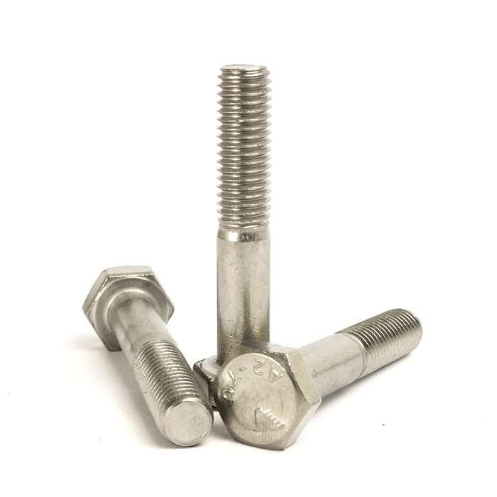 M6 x 35mm Hexagon Head Partially Threaded Bolts Stainless Steel A2 - DIN 931
