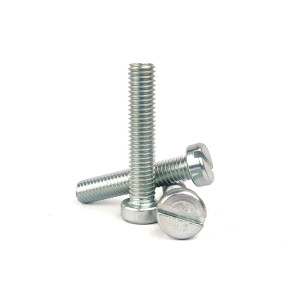 M2 x 16mm Slotted Cheese Head Machine Screws Bright Zinc Plated Grade 4.8 - DIN 84